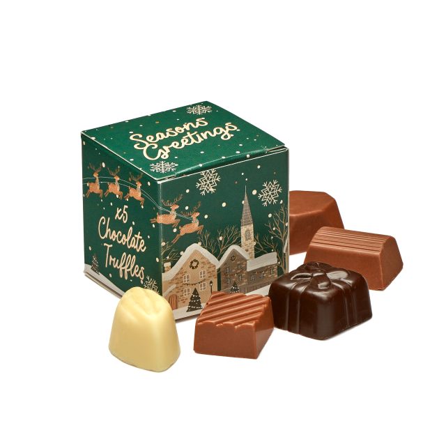 Winter Collection `25 – Eco Maxi Cube – 5 Chocolate Truffles