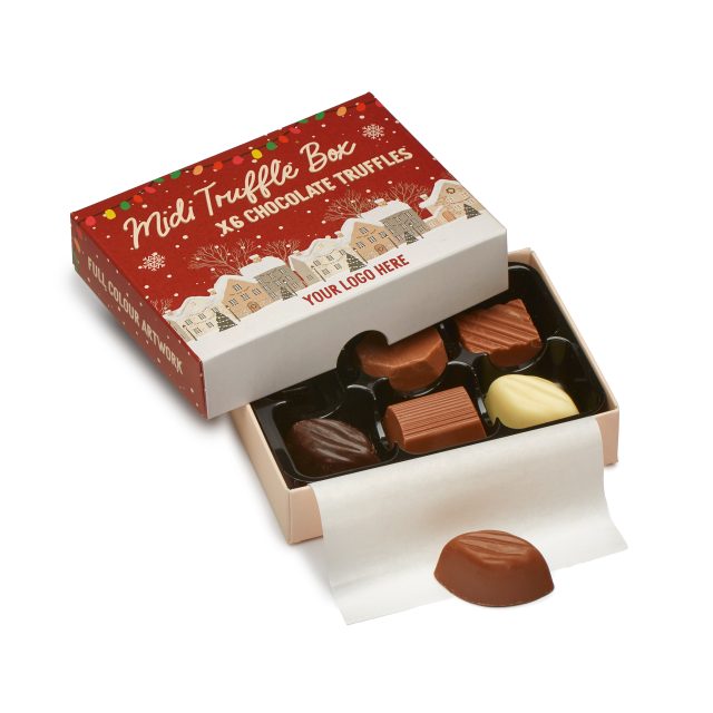Winter Collection `25 – Midi Truffle Box – 6 Chocolate Truffles