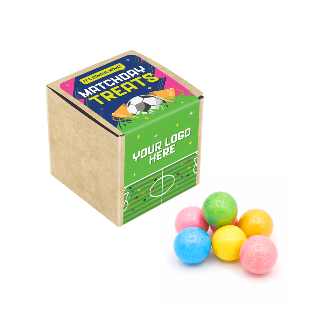 Matchday Treats – Eco Kraft Cube – Bubblegum Balls
