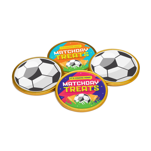 Matchday Treats – Medallion – 75mm – Foiled Chocolate