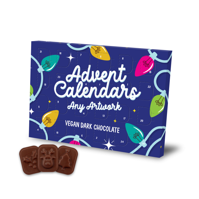 Advent Calendars – Mini Advent Calendar – Vegan Dark Chocolate – 70% Cocoa